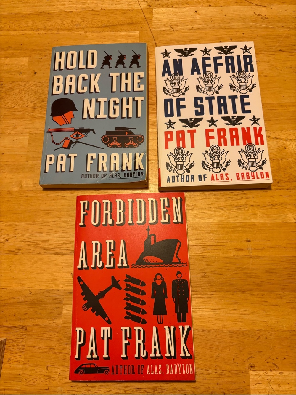 Pat Frank Books set of 3